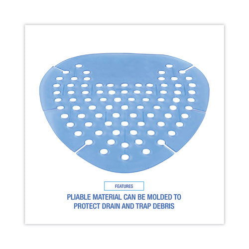 Image of Boardwalk® Gem Urinal Deodorizer Screen, Cotton Blossom Scent, Blue, 12/Box