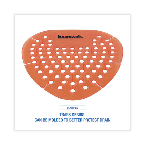 Image of Boardwalk® Gem Urinal Deodorizer Screen, Mango Scent, Orange, 12/Box