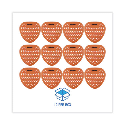 Image of Boardwalk® Gem Urinal Deodorizer Screen, Mango Scent, Orange, 12/Box
