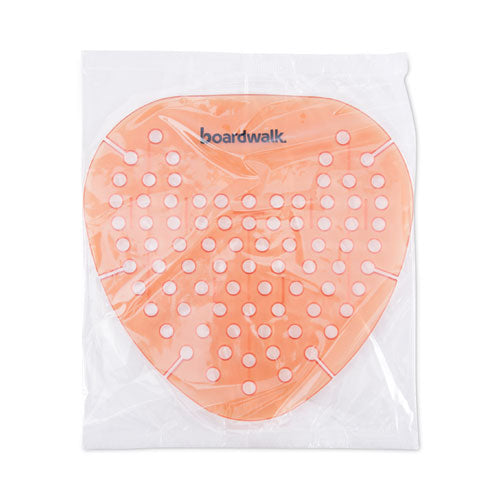 Image of Boardwalk® Gem Urinal Deodorizer Screen, Mango Scent, Orange, 12/Box