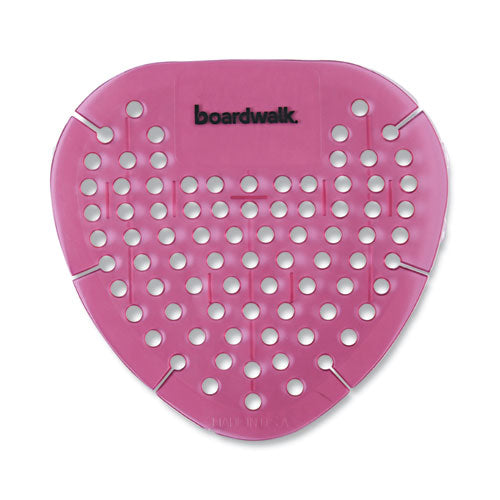 Image of Boardwalk® Gem Urinal Deodorizer Screen, Spiced Apple Scent, Red, 12/Box
