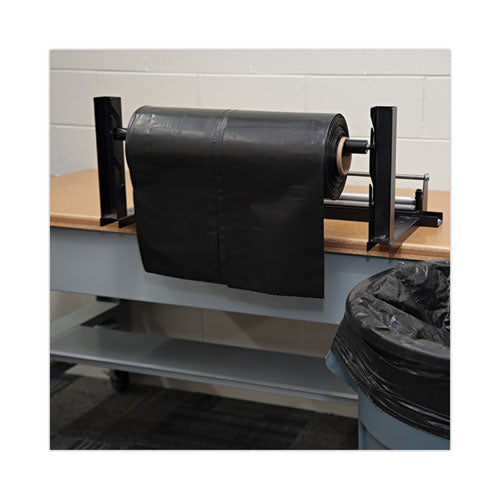 Image of Boardwalk® Industrial Drum Liners Rolls, 60 gal, 2.7 mil, 38" x 63", Black, 50/Carton