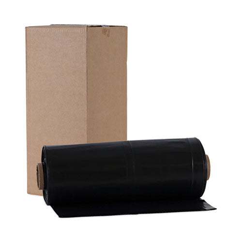 Image of Boardwalk® Industrial Drum Liners Rolls, 60 gal, 2.7 mil, 38" x 63", Black, 50/Carton