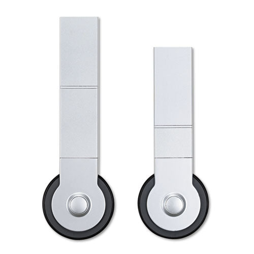 Image of Quartet® Premium Workstation Privacy Screen, 38w X 64d, Translucent Clear/silver