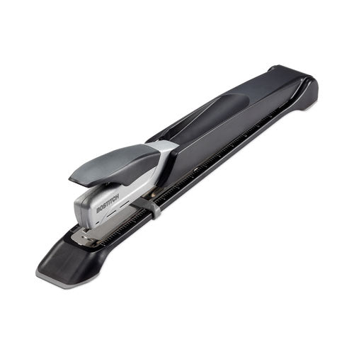 Image of Bostitch® Long Reach Stapler, 25-Sheet Capacity, 12" Throat, Black/silver