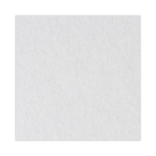 Image of Boardwalk® Polishing Floor Pads, 24" Diameter, White, 5/carton