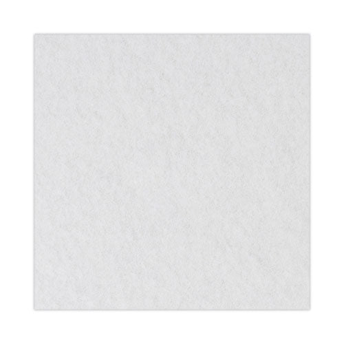 Image of Boardwalk® Polishing Floor Pads, 21" Diameter, White, 5/carton