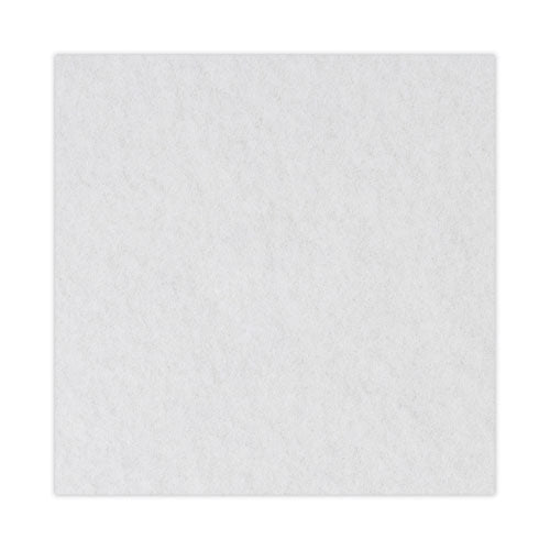Image of Boardwalk® Polishing Floor Pads, 20" Diameter, White, 5/carton