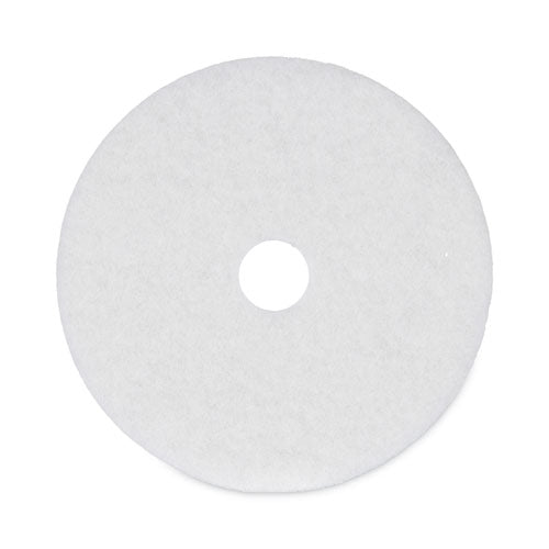 Image of Boardwalk® Polishing Floor Pads, 20" Diameter, White, 5/carton