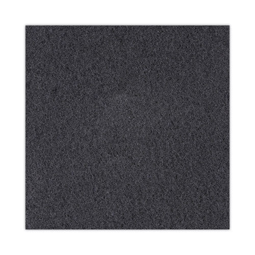 Image of Boardwalk® High Performance Stripping Floor Pads, 20" Diameter, Black, 5/carton