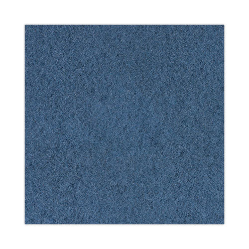 Image of Boardwalk® Scrubbing Floor Pads, 20" Diameter, Blue, 5/carton