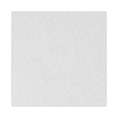 Image of Boardwalk® Polishing Floor Pads, 19" Diameter, White, 5/carton