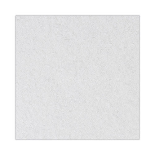 Image of Boardwalk® Polishing Floor Pads, 18" Diameter, White, 5/carton