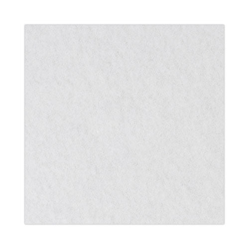 Image of Boardwalk® Polishing Floor Pads, 16" Diameter, White, 5/carton