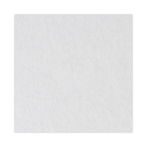 Image of Boardwalk® Polishing Floor Pads, 14" Diameter, White, 5/carton