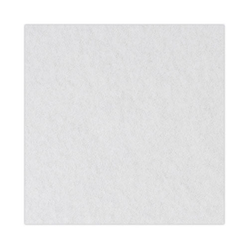 Image of Boardwalk® Polishing Floor Pads, 13" Diameter, White, 5/carton