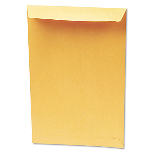 Image of Quality Park Redi-Seal Catalog Envelope, #13 1/2, Cheese Blade Flap, Redi-Seal Adhesive Closure, 10 x 13, Brown Kraft, 100/Box