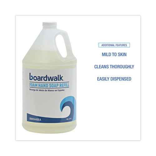 Image of Boardwalk® Foaming Hand Soap Refill, Herbal Mint Scent, 1 gal