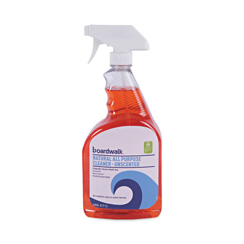 Image of Boardwalk® Natural All Purpose Cleaner, Unscented, 32 Oz Spray Bottle, 12/carton