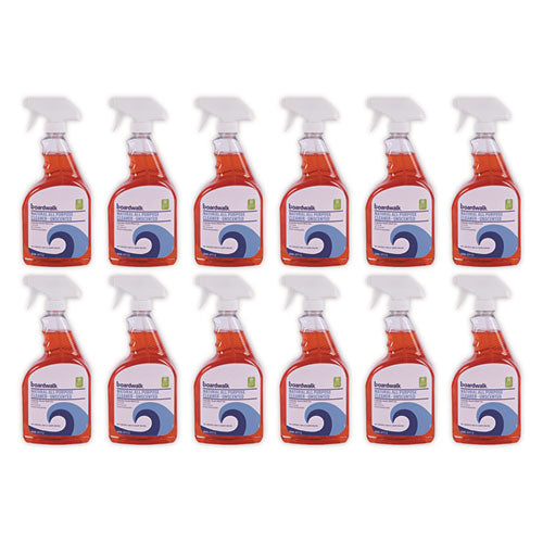 Image of Boardwalk® Natural All Purpose Cleaner, Unscented, 32 Oz Spray Bottle, 12/carton