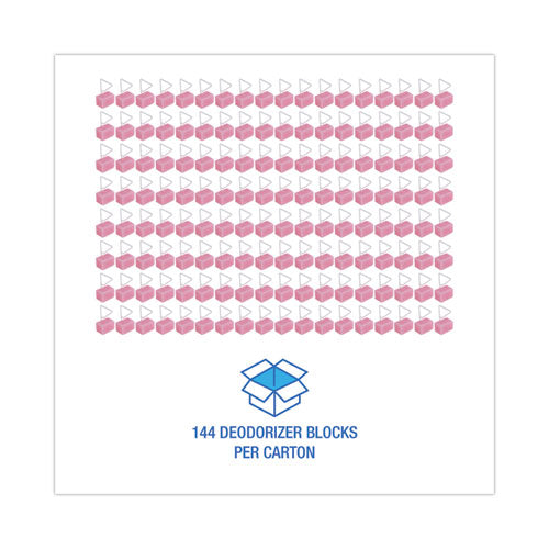 Image of Boardwalk® Para Toilet Bowl Deodorizer Block, Cherry Scent, 4 oz, Pink, 144/Carton