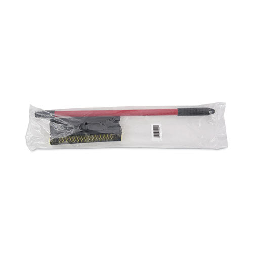 Image of Boardwalk® General-Duty Squeegee, 8" Wide Blade, Black/Red, 21" Handle