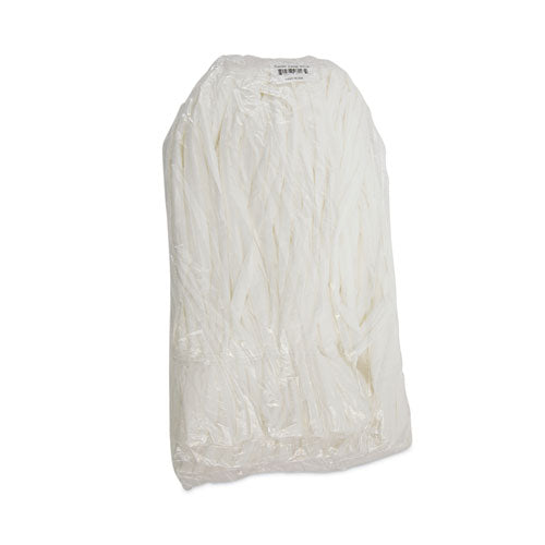 Image of Boardwalk® Mop Head, Looped, Enviro Clean With Tailband, Medium, White, 12/carton
