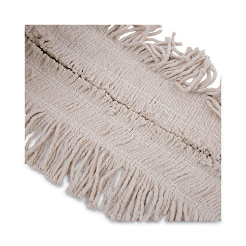 Image of Boardwalk® Flash Forty Disposable Dust Mop Heads, Cotton, 5", Natural