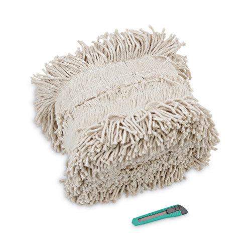 Image of Boardwalk® Flash Forty Disposable Dust Mop Heads, Cotton, 5", Natural