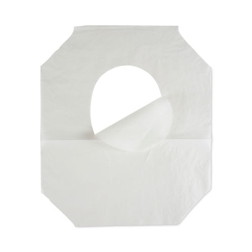 Image of Boardwalk® Premium Half-Fold Toilet Seat Covers, 14.17 x 16.73, White, 250 Covers/Sleeve, 4 Sleeves/Carton