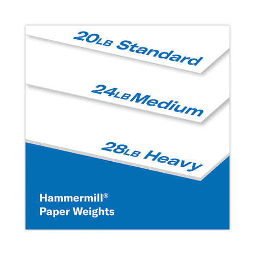 Image of Hammermill® Copy Plus Print Paper, 92 Bright, 20 lb Bond Weight, 8.5 x 11, White, 500 Sheets/Ream, 10 Reams/Carton