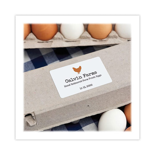 Image of Avery® Shipping Labels with TrueBlock Technology, Laser Printers,  2.5 x 4, White, 8/Sheet, 100 Sheets/Pack