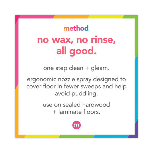 Image of Method® Squirt + Mop Wood Floor Cleaner, Almond Scent, 25 Oz Squirt Bottle