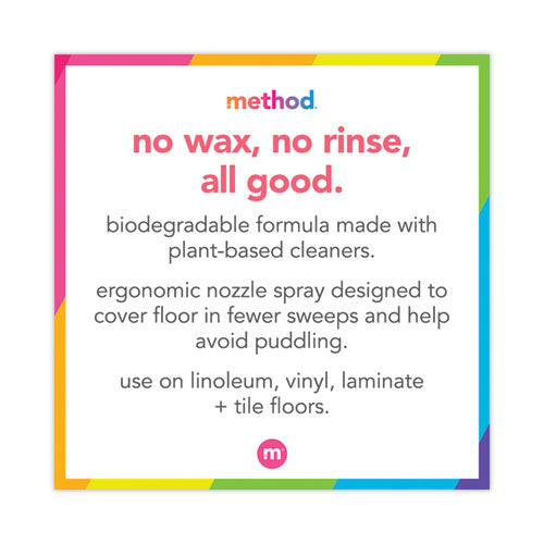 Image of Method® Squirt + Mop Hard Floor Cleaner, 25 Oz Spray Bottle, Lemon Ginger Scent