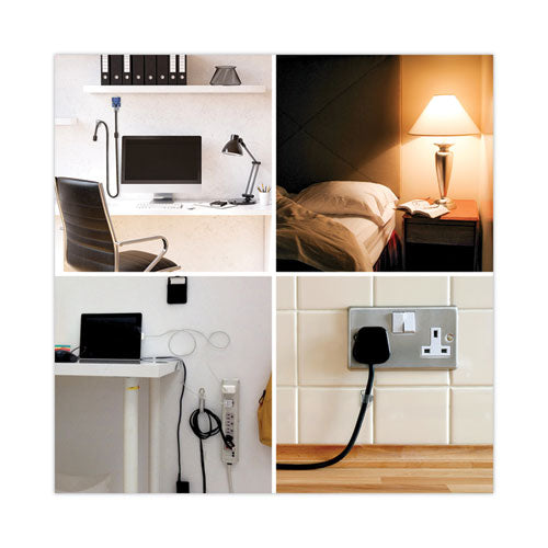 Image of Command Cord Clip, Round, With Adhesive, 0.75"w, Clear, 4/pack