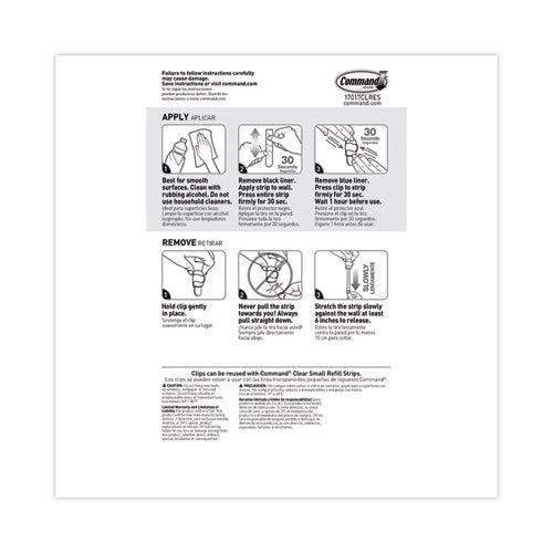 Image of Command Cord Clip, Round, With Adhesive, 0.75"w, Clear, 4/pack