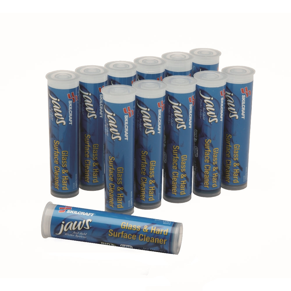 Image of Refill Cartridges for Skilcraft JAWS, Just Add Water System, Glass & Hard Surface Cleaner