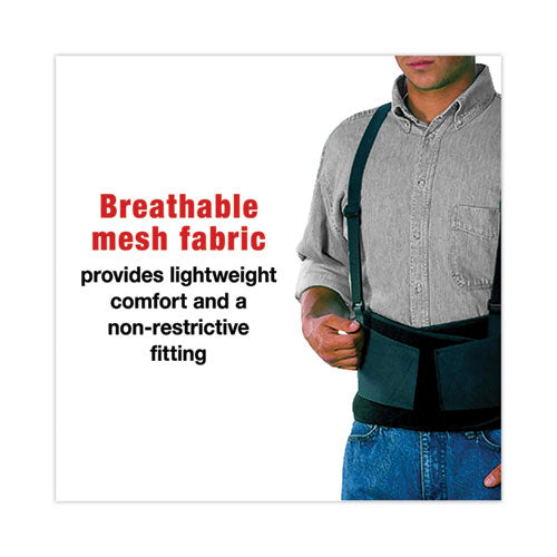 Image of ACE Work Belt With Removable Suspenders, One Size Fits All, Up To 48" Waist Size, Black
