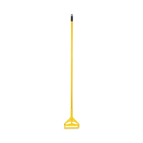 Image of Boardwalk® Looped End Mop Kit, Medium Blue Cotton/rayon/synthetic Head, 60" Yellow Metal/polypropylene Handle