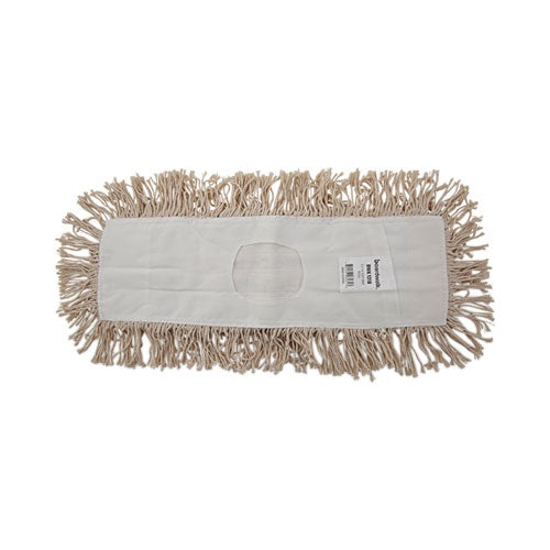 Image of Boardwalk® Industrial Dust Mop Head, Hygrade Cotton, 18w X 5d, White