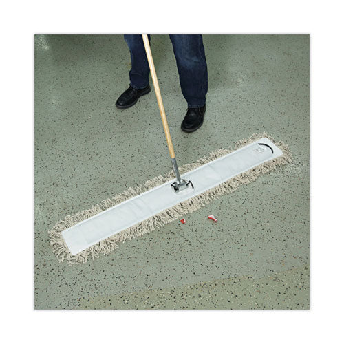 Image of Boardwalk® Industrial Dust Mop Head, Hygrade Cotton, 48w X 5d, White