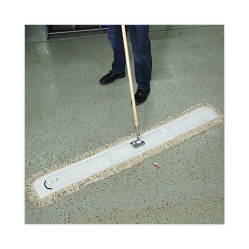 Image of Boardwalk® Industrial Dust Mop Head, Hygrade Cotton, 60w X 5d, White