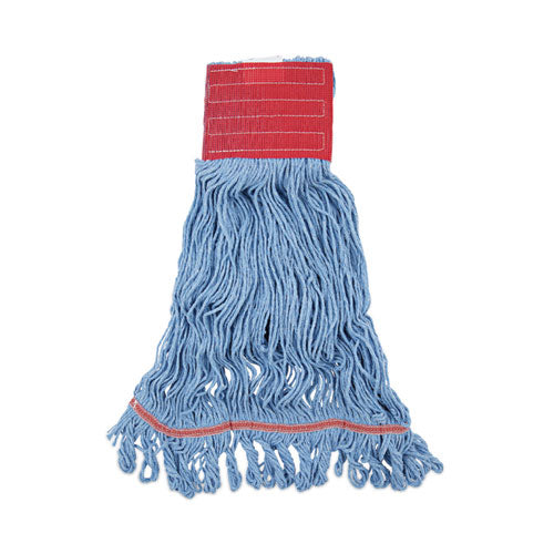 Image of Boardwalk® Pro Loop Web/tailband Mop Head, Blue, Large, 12/carton