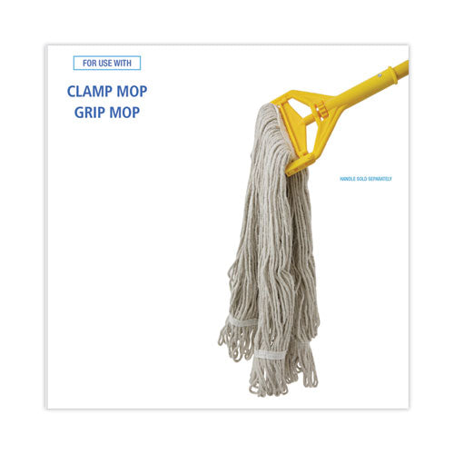 Image of Boardwalk® Pro Loop Web/tailband Wet Mop Head, Cotton, 12/carton