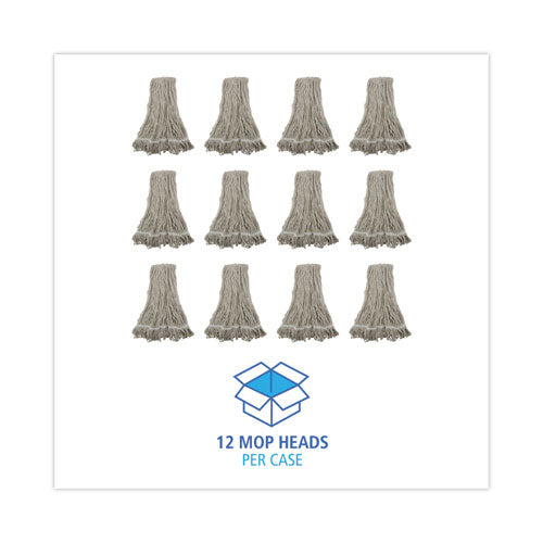 Image of Boardwalk® Pro Loop Web/tailband Wet Mop Head, Cotton, 12/carton