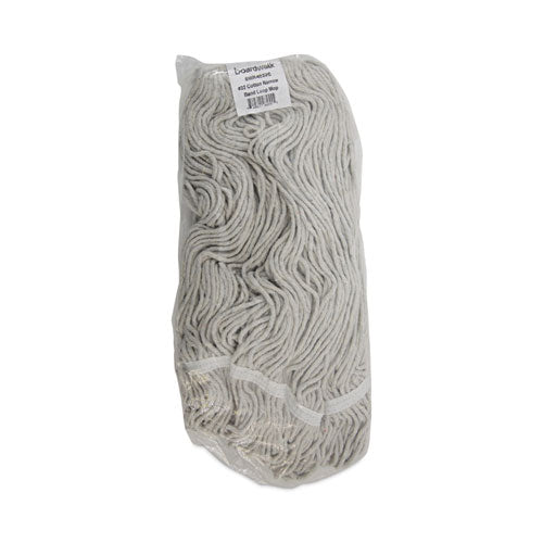 Image of Boardwalk® Mop Head, Loop Web/tailband, Value Standard, Cotton, No. 32, White, 12/carton