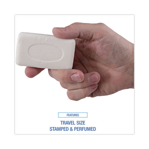 Image of Boardwalk® Face and Body Amenity Soap, Paper Wrapped, Floral Scent, # 3 Bar, 144/Carton