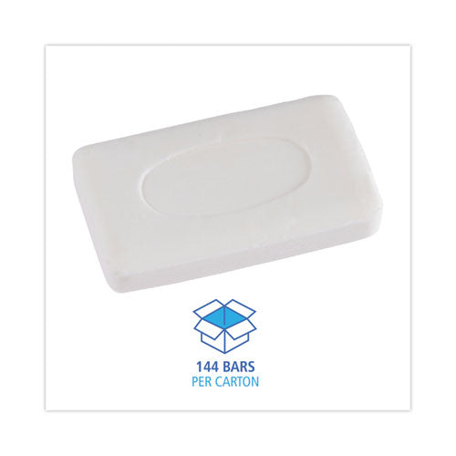 Image of Boardwalk® Face and Body Amenity Soap, Unwrapped, Floral Scent, # 3 Bar, 144/Carton