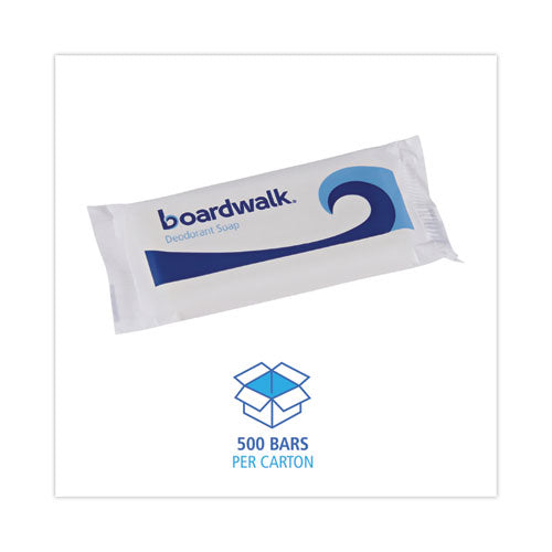 Image of Boardwalk® Face and Body Amenity Soap, Flow Wrapped, Floral Scent, # 1 1/2 Bar, 500/Carton