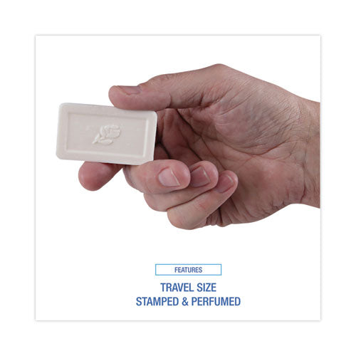 Image of Boardwalk® Face and Body Amenity Soap, Flow Wrapped, Floral Scent, # 3/4 Bar, 1,000/Carton